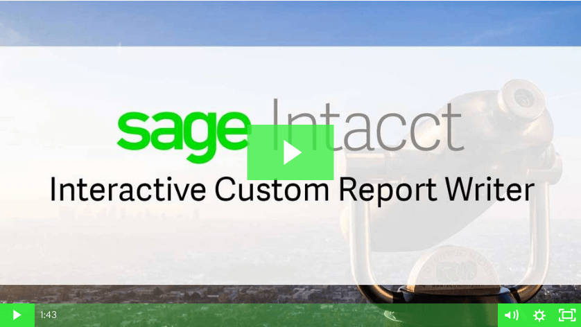 sage intacct custom report writer